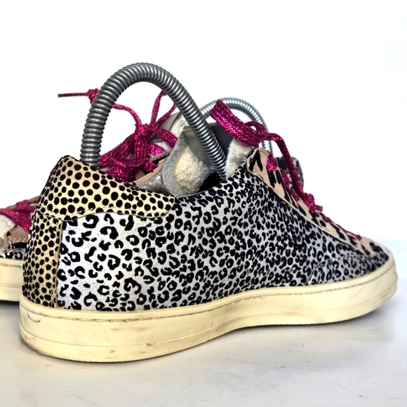 p448 zebra print sneaker with pink laces size 39 - Picture 5 of 8